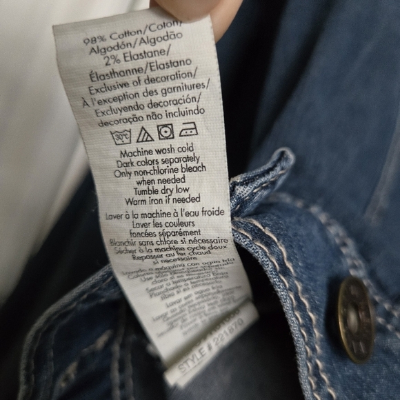 Calvin Klein Jeans  Dark‎ Denim Jacket, Y2K - Picture 9 of 9